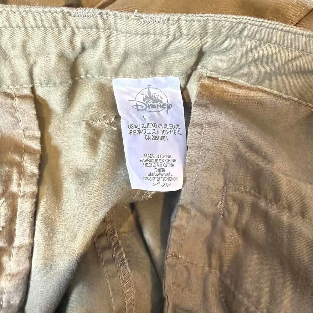 Disney Buzz Lightyear Cargo Pants XL Star Command Olive Utility Streetwear Y2K